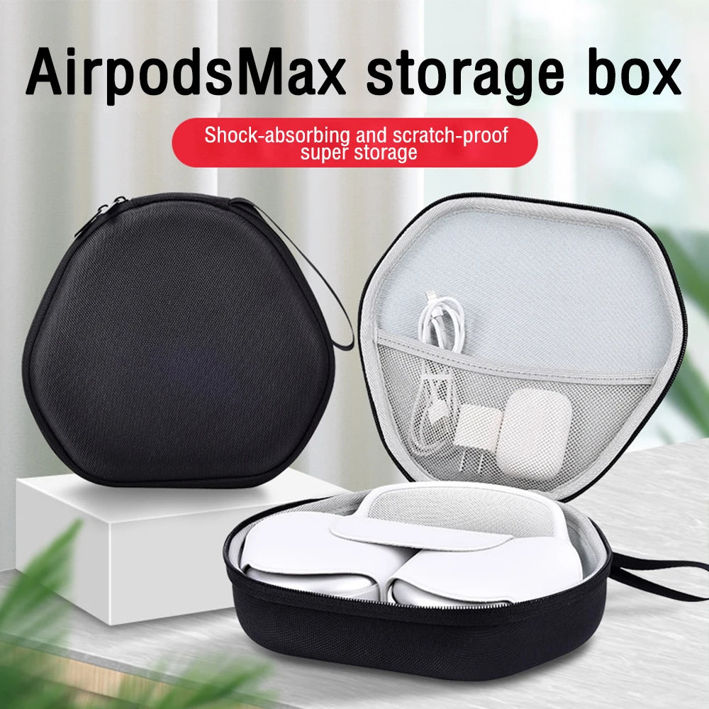 b0d8pdjyj5 airpods max bluetooth headphone organiser eva hard portable wireless headphone shockproof protective case storage bag