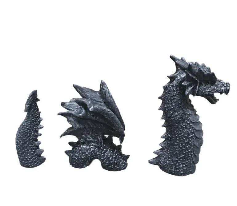 b0983d93y8 dragon sculptures resin giant lawn sculpture gothic fantasy dragon figures art garden patio lawn statues furnishings decoration