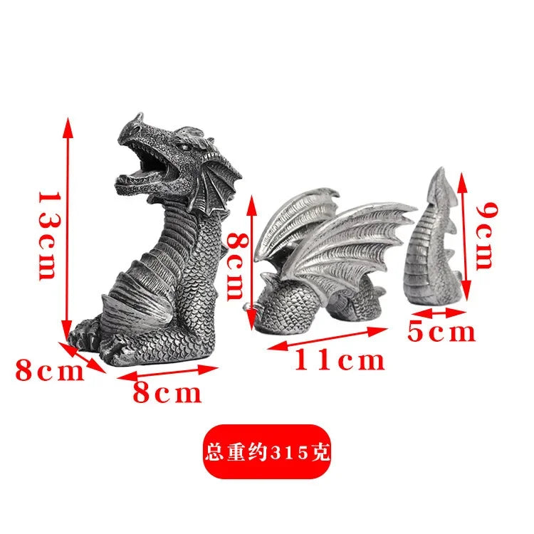 b0983d93y8 dragon sculptures resin giant lawn sculpture gothic fantasy dragon figures art garden patio lawn statues furnishings decoration