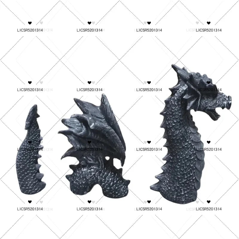b0983d93y8 dragon sculptures resin giant lawn sculpture gothic fantasy dragon figures art garden patio lawn statues furnishings decoration