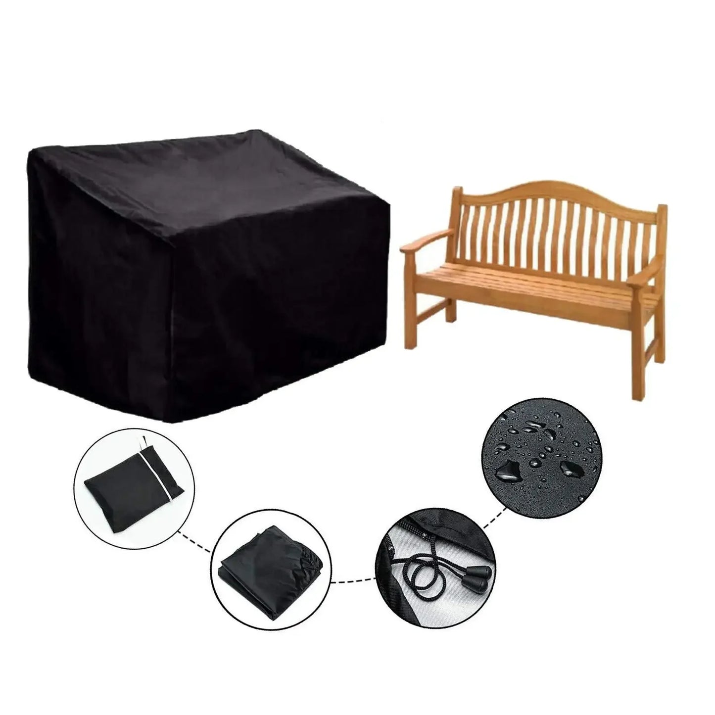 b08r89vh52 outdoor garden bench cover sofa recliner cover furniture cover benches seat rain cover patio furniture