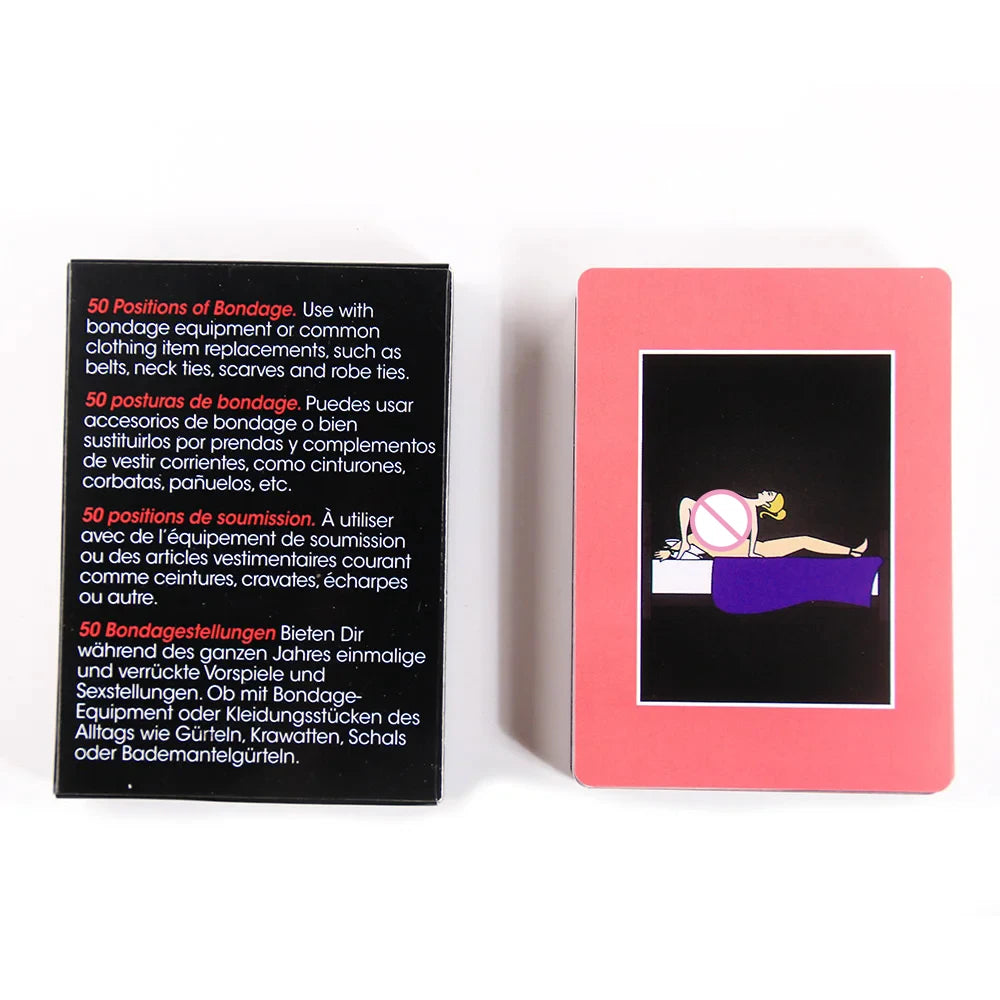 b0blxn18ch english & spanish sex card game adult board game explore 50 kinds of card play bedroom commands for valentine's day couples