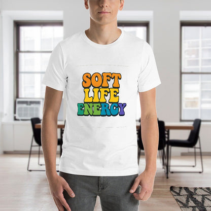 Men's Breathable Cotton Short Sleeve T-Shirt with Stylish Double-Sided Pattern Casual Fit Fitness Travel Leisure for Men Boys Gift