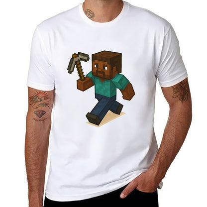 Men's 100% Cotton Short Sleeve T-Shirt with Unique Double-Sided Print, Casual Fit, Stylish and Comfortable for Fitness, Leisure, Home, Travel - Gift for Him