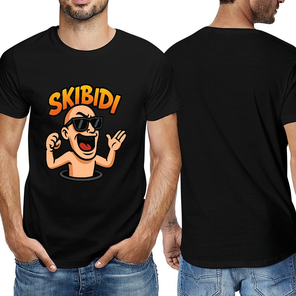 skibidi t-shirt t-shirt for trends 150g men's short sleeve cotton tee, breathable casual top for fitness, travel, and leisure, various sizes available
