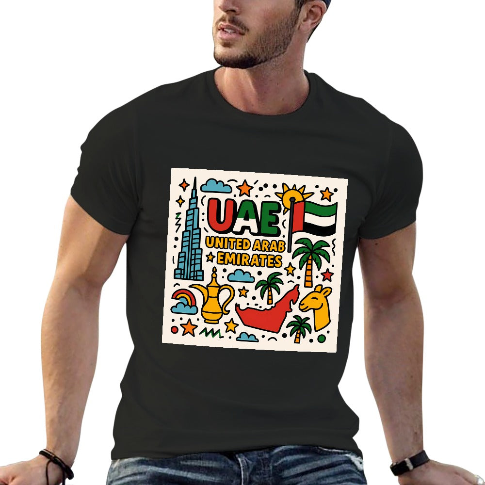 men's unisex cotton short sleeve printed t-shirt, comfortable fitness and casual wear, double-sided graphic design, ideal gift for him, trendy personality tee