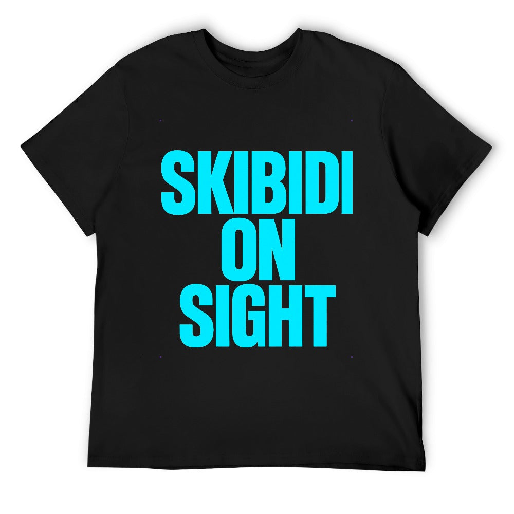 men's t-shirt 100% cotton skibidi on sight graphic tee for casual wear, comfortable and stylish design, ideal for fitness, outings, or relaxing, easy care and durable construction