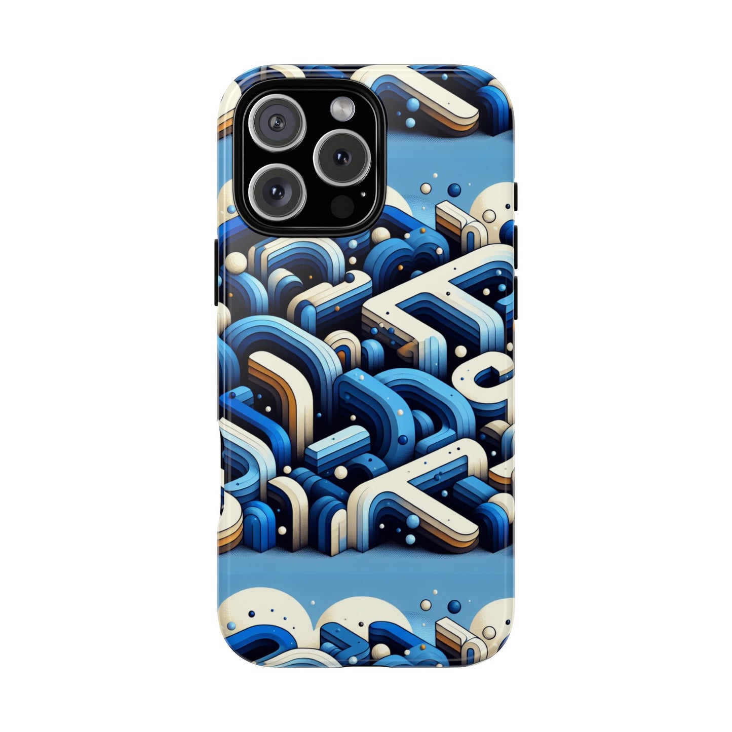 blue alphabet b phone case for men and women shockproof protective cover with 3d wrap design and uv protection