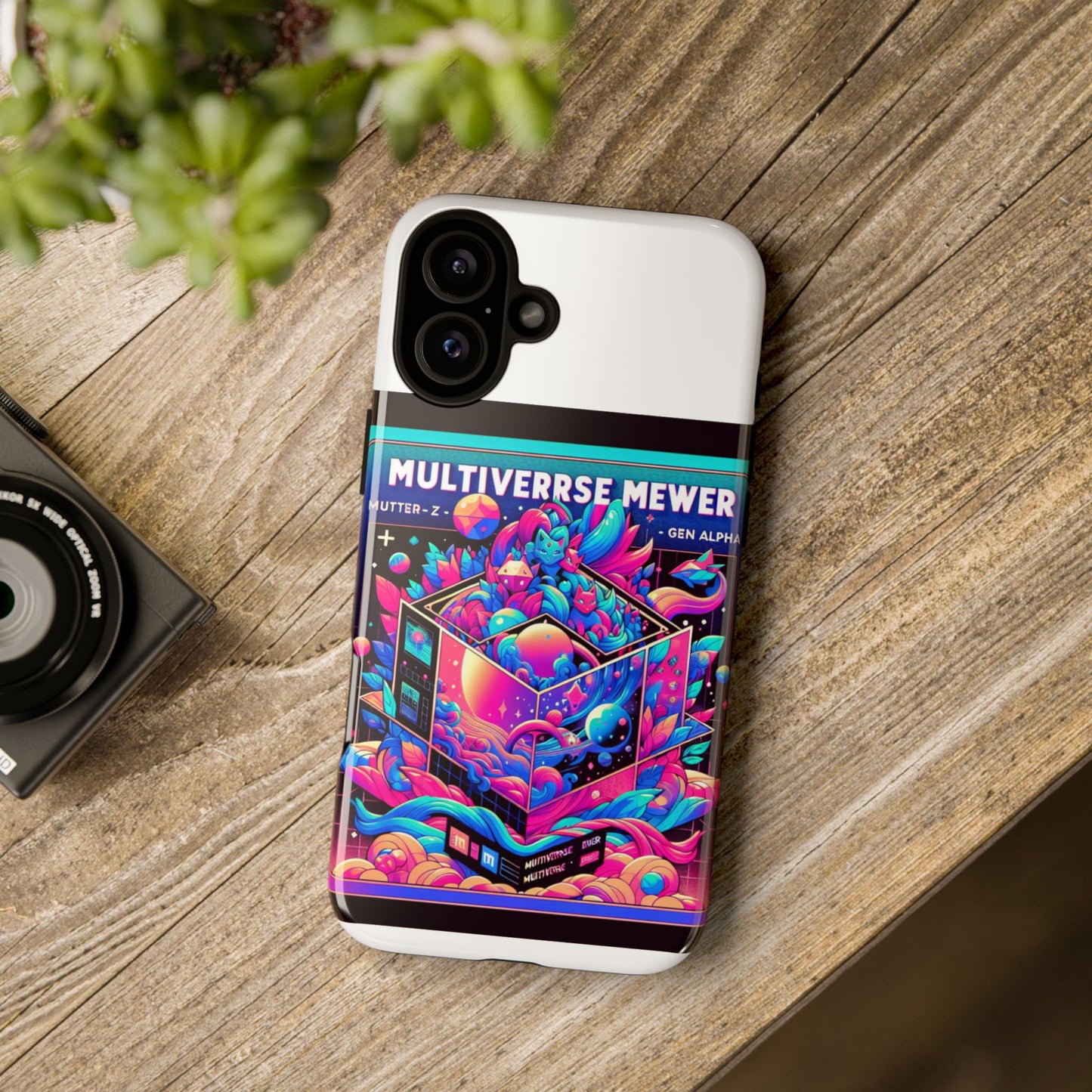 multiverse mewer 3d wrap protective phone case for anime and comic lovers