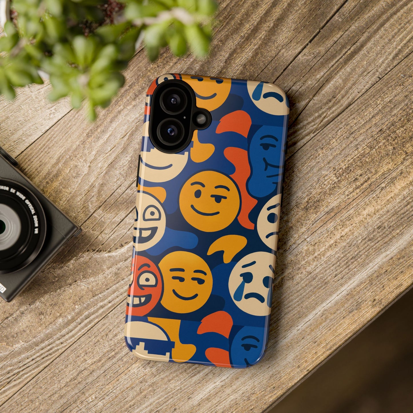 vibrant 3d emoji protective phone case for daily use – bold design for stylish expression – compatible with iphone 13, 14, 15 & 16 – all models including pro, pro max & plus