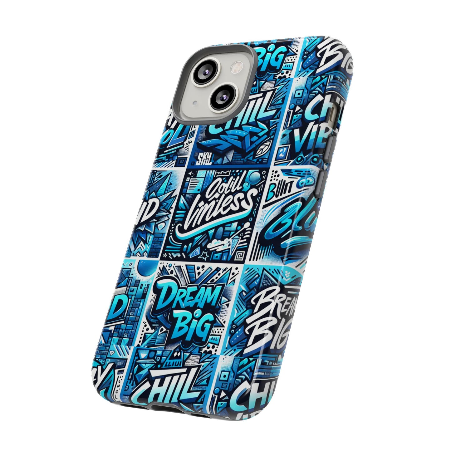 blue pattern image 27 phone case for mobile phones shockproof protective cover with 3d wrap design anime comic style for men women and teenagers
