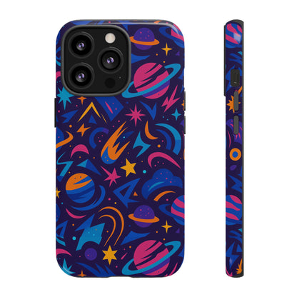 Multicolour 3D Wrap Protective Phone Case with Space Theme for Men and Women – Stylish Protection Accessory Compatible with iPhone 13, 14, 15 & 16 – All Models Including Pro, Pro Max & Plus