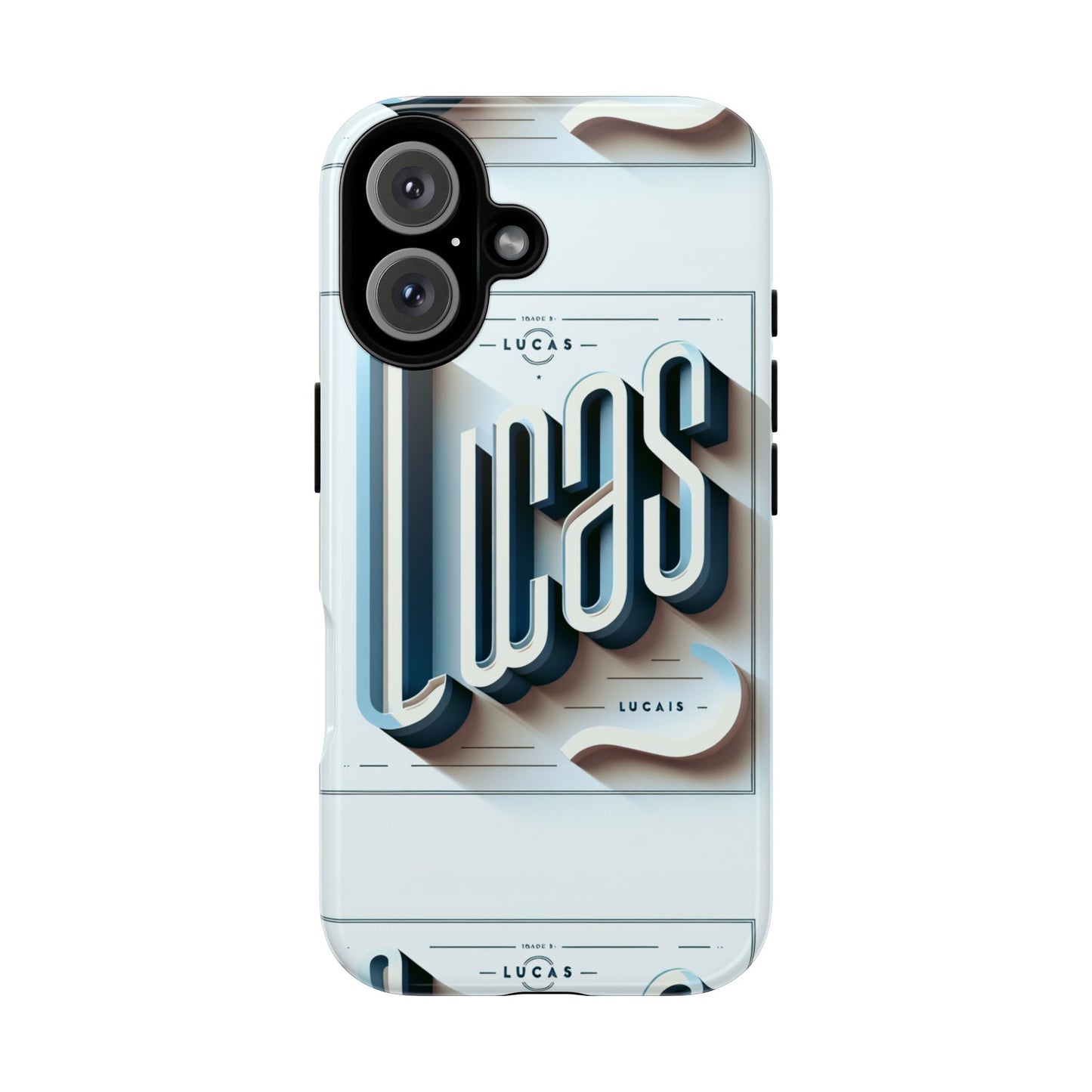 lucas blue phone case with 3d wrap design for smartphones compatible with iphone and android devices shockproof protective cover for anime and comic fans