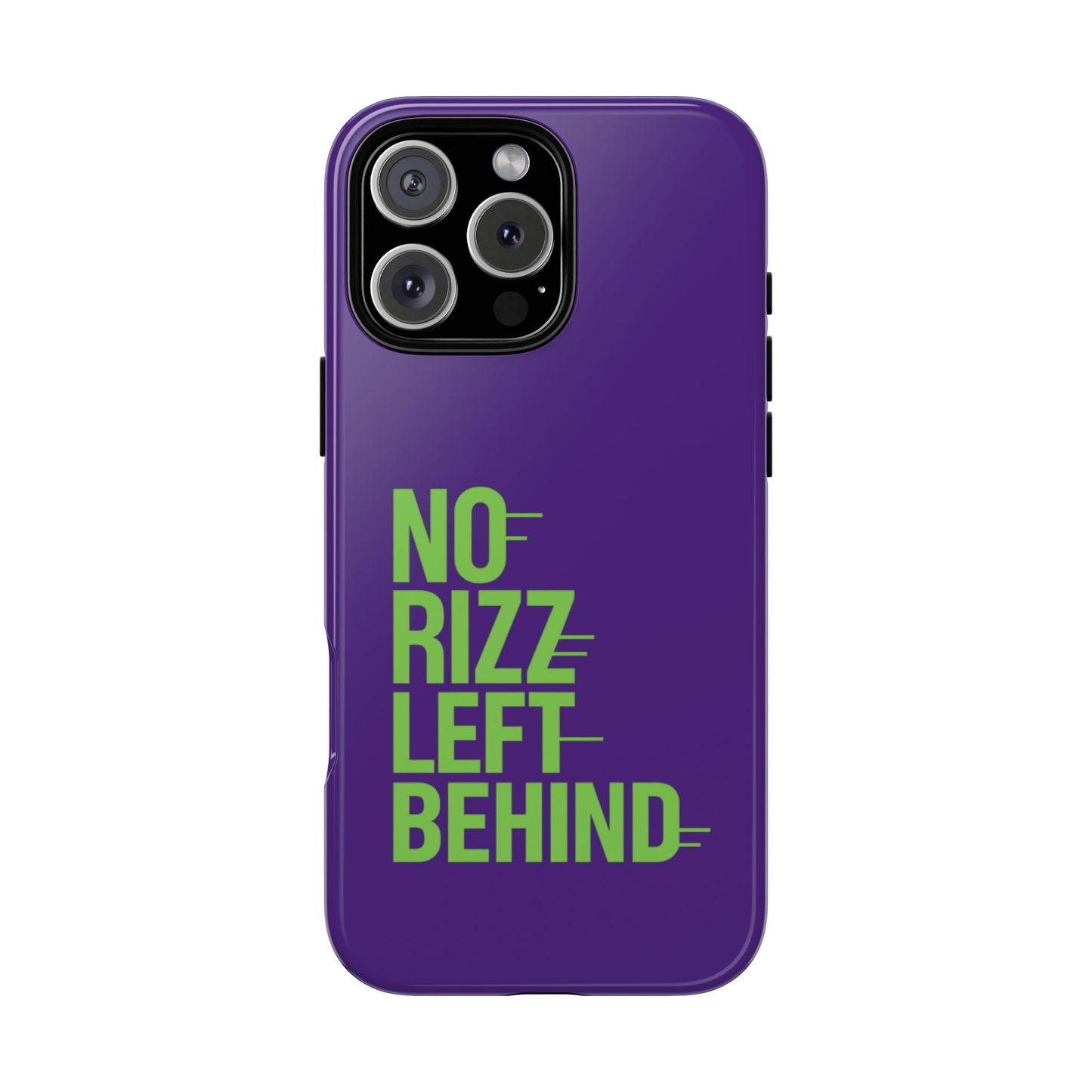 tough phone case - no rizz left behind - durable, stylish protection for active lifestyles - impact-resistant, dual layer, shock-absorbing tpu - perfect gift for tech lovers