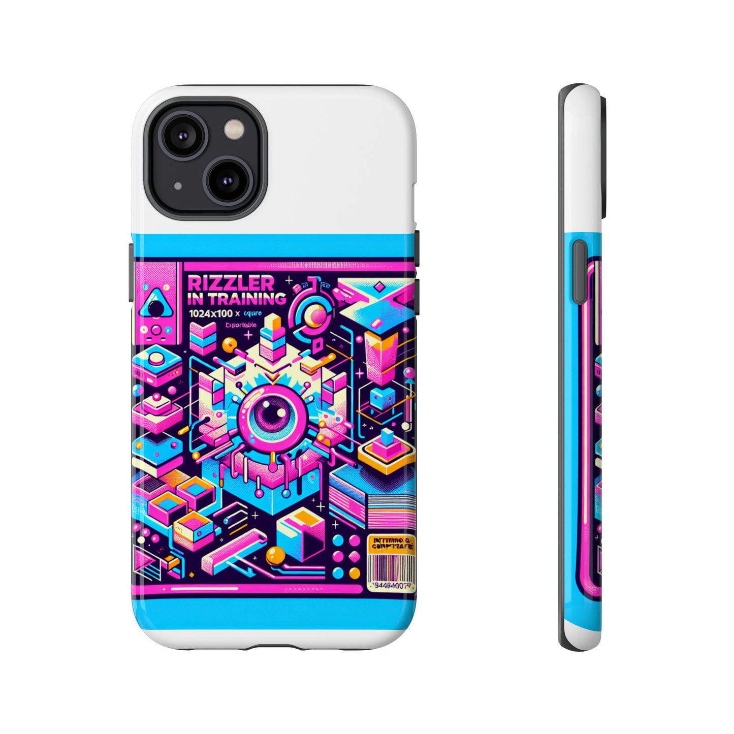 rizzler in training 3d wrap protective phone case for anime lovers