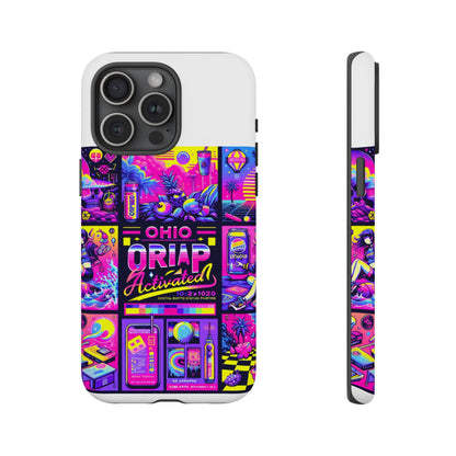 Ohio Drip Activated Protective Phone Case with 3D Wrap Design, UV Protection, Durable TPU Silicone Liner, Ideal Gift for Tech Enthusiasts and Anime Lovers