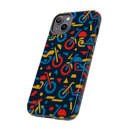 Multicolour Motorcycle Phone Case – Vibrant Art Design for Stylish Protection – Compatible with iPhone 13, 14, 15 & 16 – All Models Including Pro, Pro Max & Plus