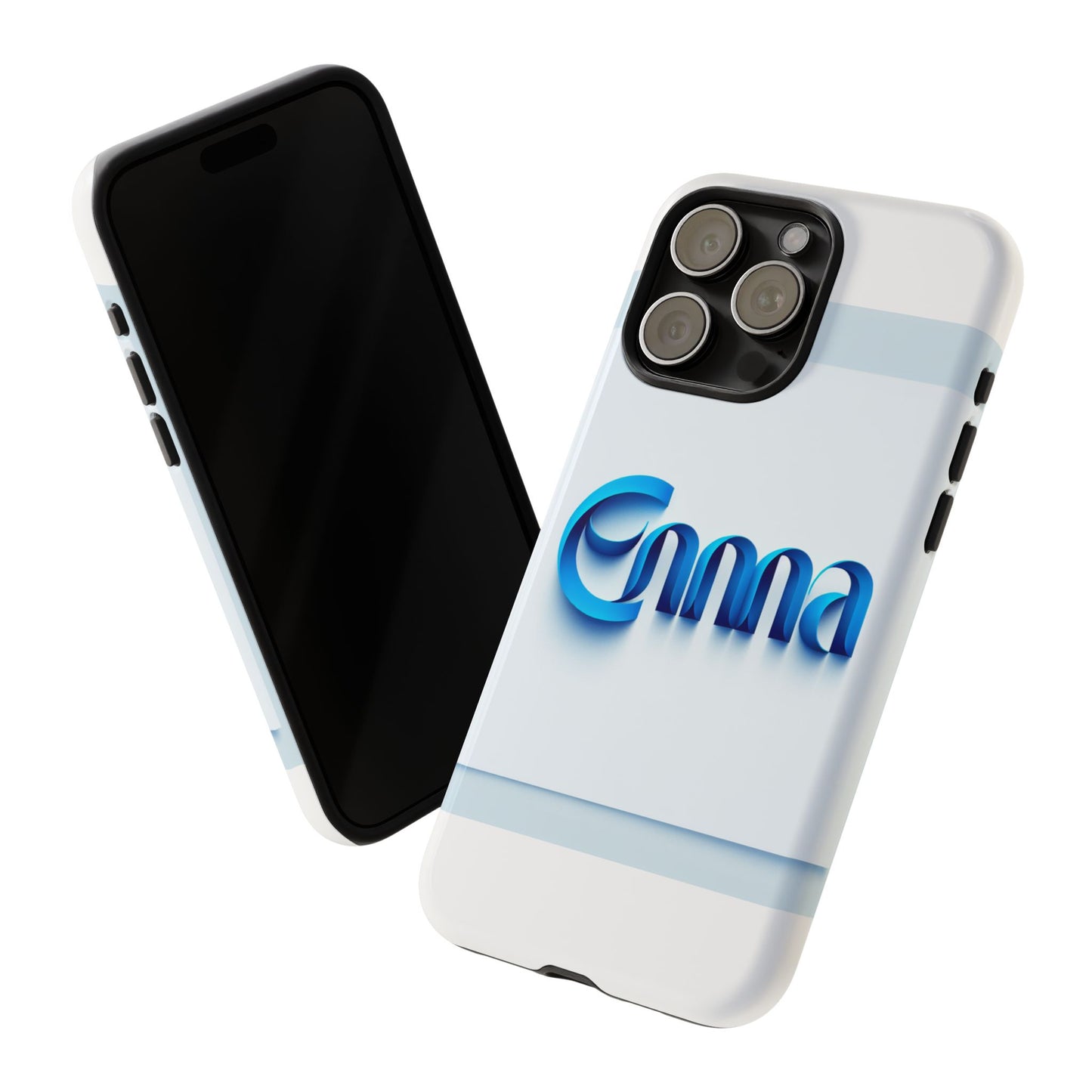 sleek 3d wrap protective phone case in blue glossy design for stylish protection compatible with iphone 13, 14, 15 & 16 – all models including pro, pro max & plus