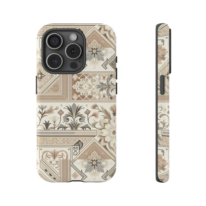 Pattern Image 5 Vibrant 3D Phone Case for Anime and Comic Fans with Ornate Tile Design, Stylish Protective Cover, Suitable for All iPhone Models Including Pro Max