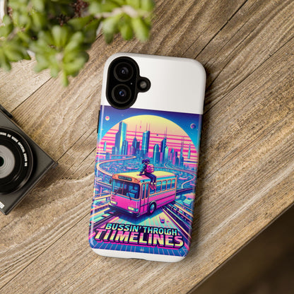 Bussin Through Timelines Protective Phone Case for Anime Lovers, Durable 3D Wrap Design, Shock Absorbent TPU Silicone, UV Protected, Stylish Accessory for Smartphones