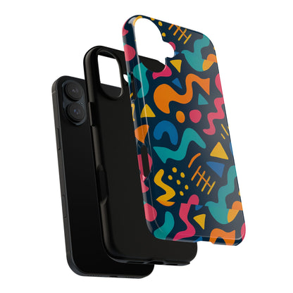 Vibrant Abstract Protective Phone Case with Bold 3D Design for Unique Expression and Stylish Protection Compatible with iPhone 13, 14, 15 & 16 – all models including Pro, Pro Max & Plus