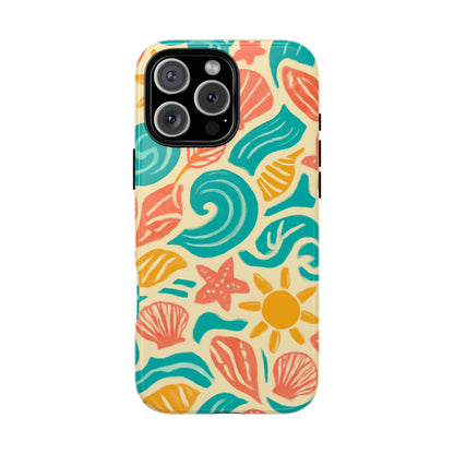 Vibrant Beach Style Protective Phone Case with 3D Wrap Design for Stylish Protection – Compatible with iPhone 13, 14, 15 & 16 – All Models Including Pro, Pro Max & Plus