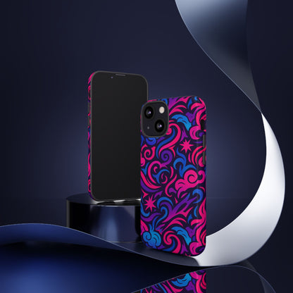 Vibrant 3D Abstract Swirl Phone Case for Creative Individuals – Stylish Protection for Smartphones Compatible with iPhone 13, 14, 15 & 16 – all models including Pro, Pro Max & Plus