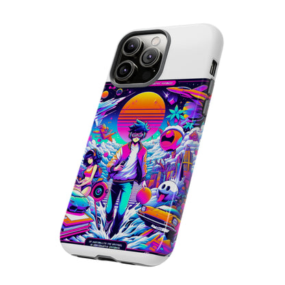 Skibidiverse Traveller Protective Phone Case with 3D Wrap Design, Durable UV Protection, Shock Absorption for Anime and Comic Culture Fans