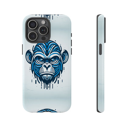 Blue Animal Create 21 3D Wrap Phone Case for Kids and Teens Shockproof UV Protected Durable Silicone Cover with Retro Anime and Comic Inspired Design
