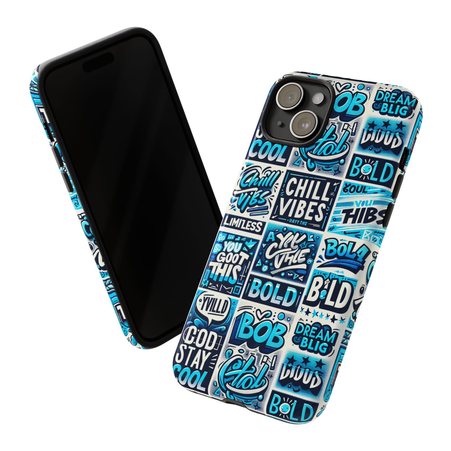 blue pattern image 8 vibrant 3d wrap phone case for men women shock absorbing durable silicone cover with uv protection