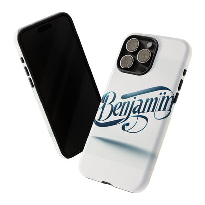 Vibrant 3D Typography Protective Phone Case in Blue – Stylish Protection for Smartphones Compatible with iPhone 13, 14, 15 & 16 – All Models Including Pro, Pro Max & Plus
