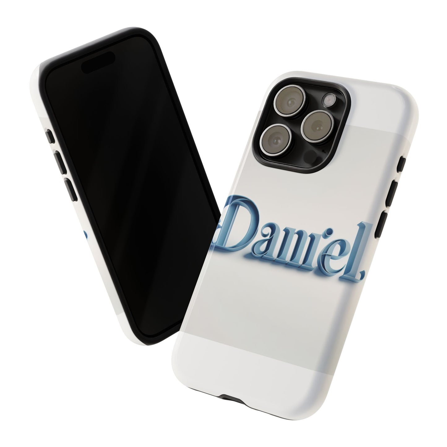 vibrant 3d wrap protective phone case in blue lettering stylish design for unique accessory lovers compatible with iphone 13, 14, 15 & 16 – all models including pro, pro max & plus