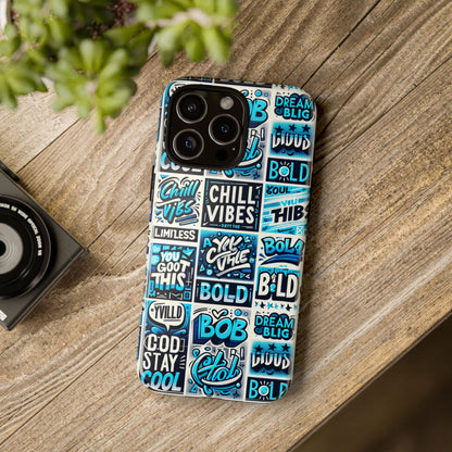Blue Pattern Image 8 Vibrant 3D Wrap Phone Case for Men Women Shock Absorbing Durable Silicone Cover with UV Protection