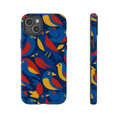 Vibrant 3D Wrap Protective Phone Case with Colourful Bird Design Stylish Accessory for Men and Women Compatible with iPhone 13, 14, 15 & 16 – all models including Pro, Pro Max & Plus