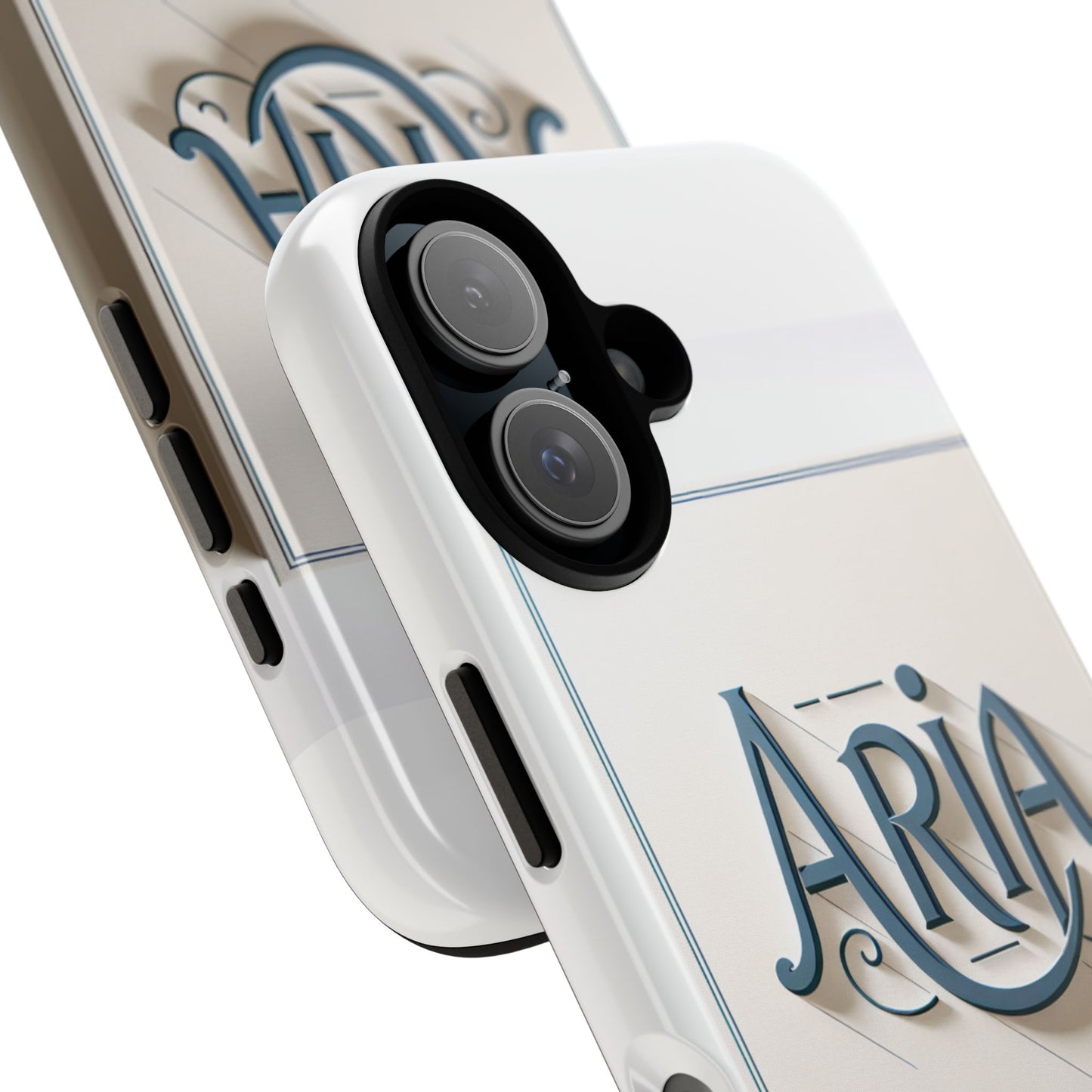 3d textured phone case in elegant blue and white design for stylish protection compatible with iphone 13, 14, 15 & 16 – all models including pro, pro max & plus