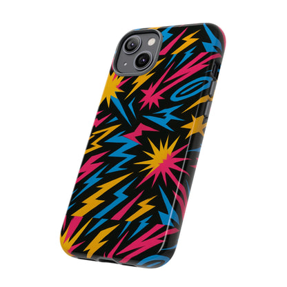 Multicolour Cartoon 3D Wrap Protective Phone Case – Funky Lightning Design for Trendy Individuals – Stylish Protection Compatible with iPhone 13, 14, 15 & 16 – All Models Including Pro, Pro Max & Plus