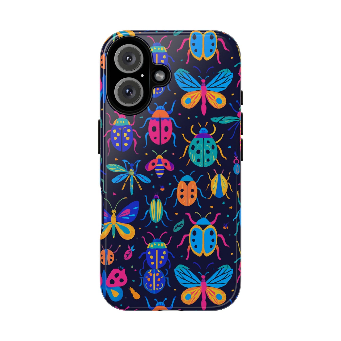 vibrant 3d insect design phone case for stylish protection and unique aesthetic compatible with iphone 13, 14, 15 & 16 – all models including pro, pro max & plus