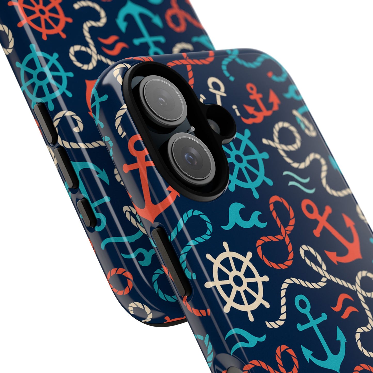 nautical themed 3d wrap protective phone case for smartphones, stylish accessory for everyday use, compatible with iphone 13, 14, 15 & 16 – all models including pro, pro max & plus