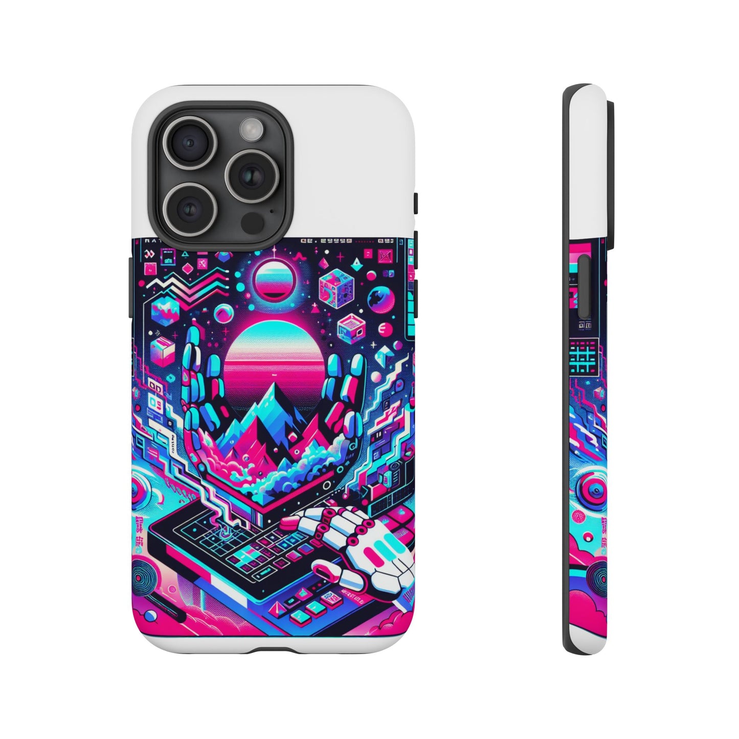 ratio-proof aura protective phone case with 3d wrap design, uv protection, and shock absorption for anime and comic culture fans