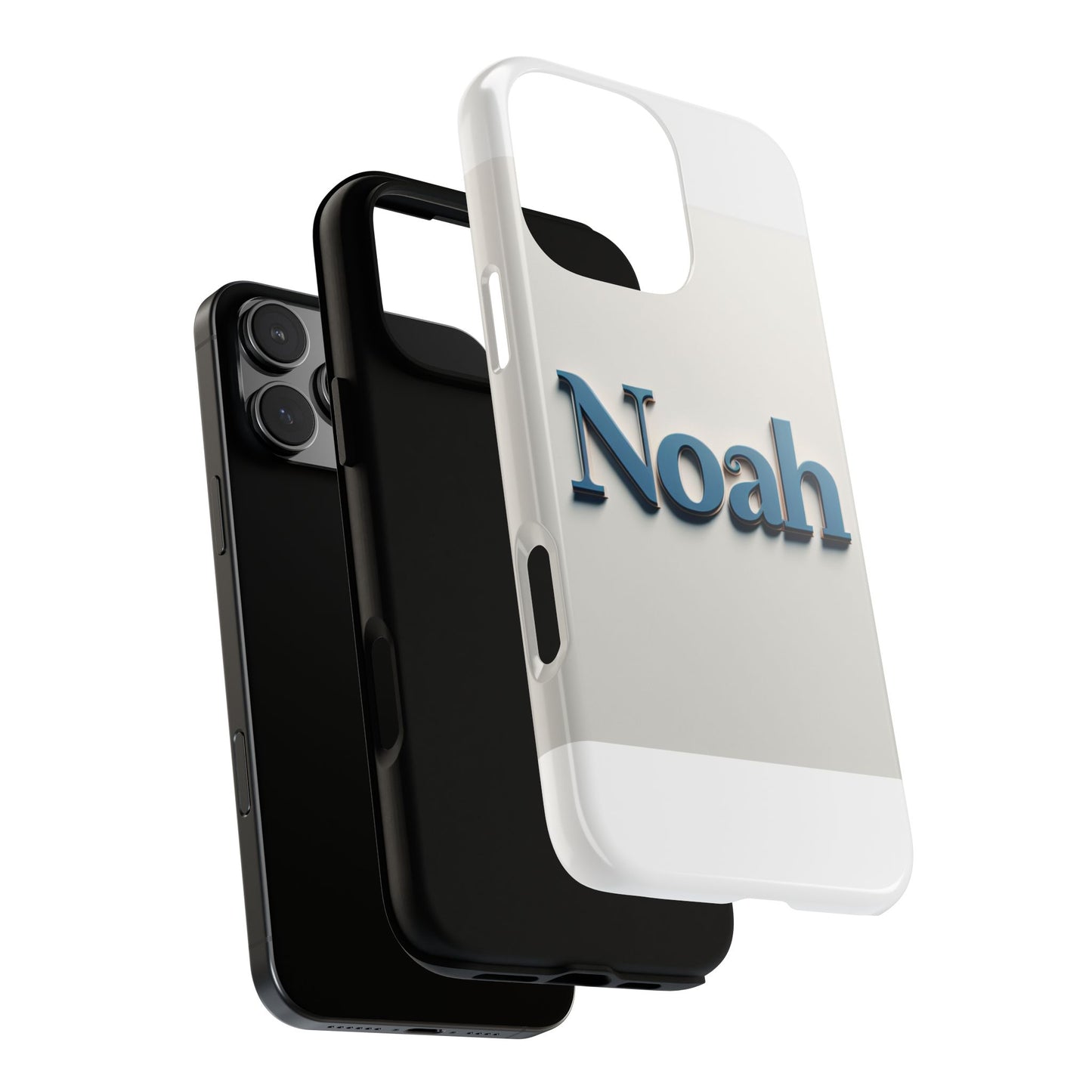 vibrant 3d name phone case in blue retro style – unique protection accessory for self-expression compatible with iphone 13, 14, 15 & 16 – all models including pro, pro max & plus