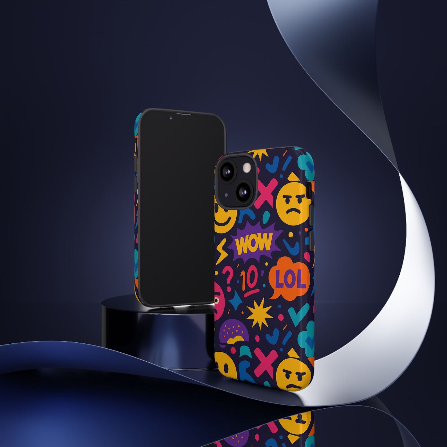 vibrant 3d emoji phone case with fun multicolour design for stylish protection compatible with iphone 13, 14, 15 & 16 – all models including pro, pro max & plus