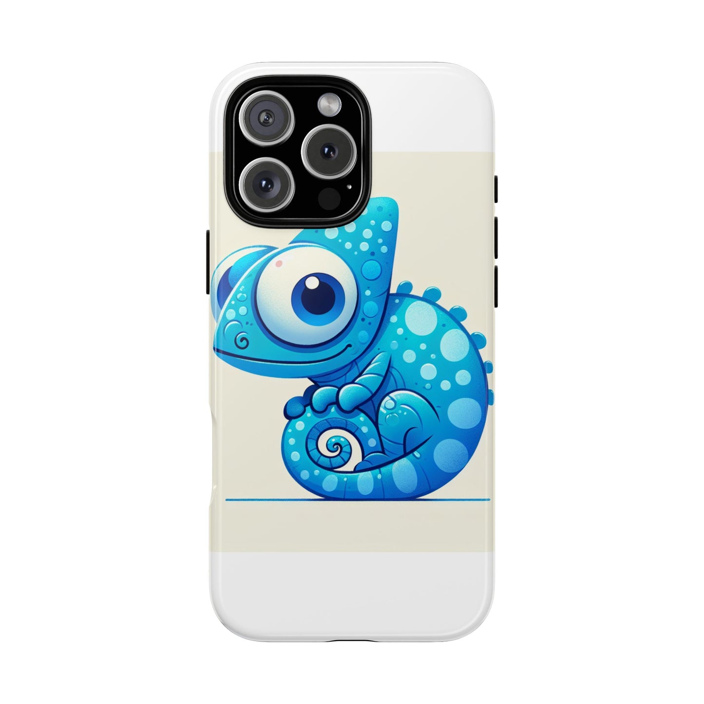 vibrant 3d cartoon chameleon phone case for adults and teens stylish protection compatible with iphone 13, 14, 15 & 16 – all models including pro, pro max & plus