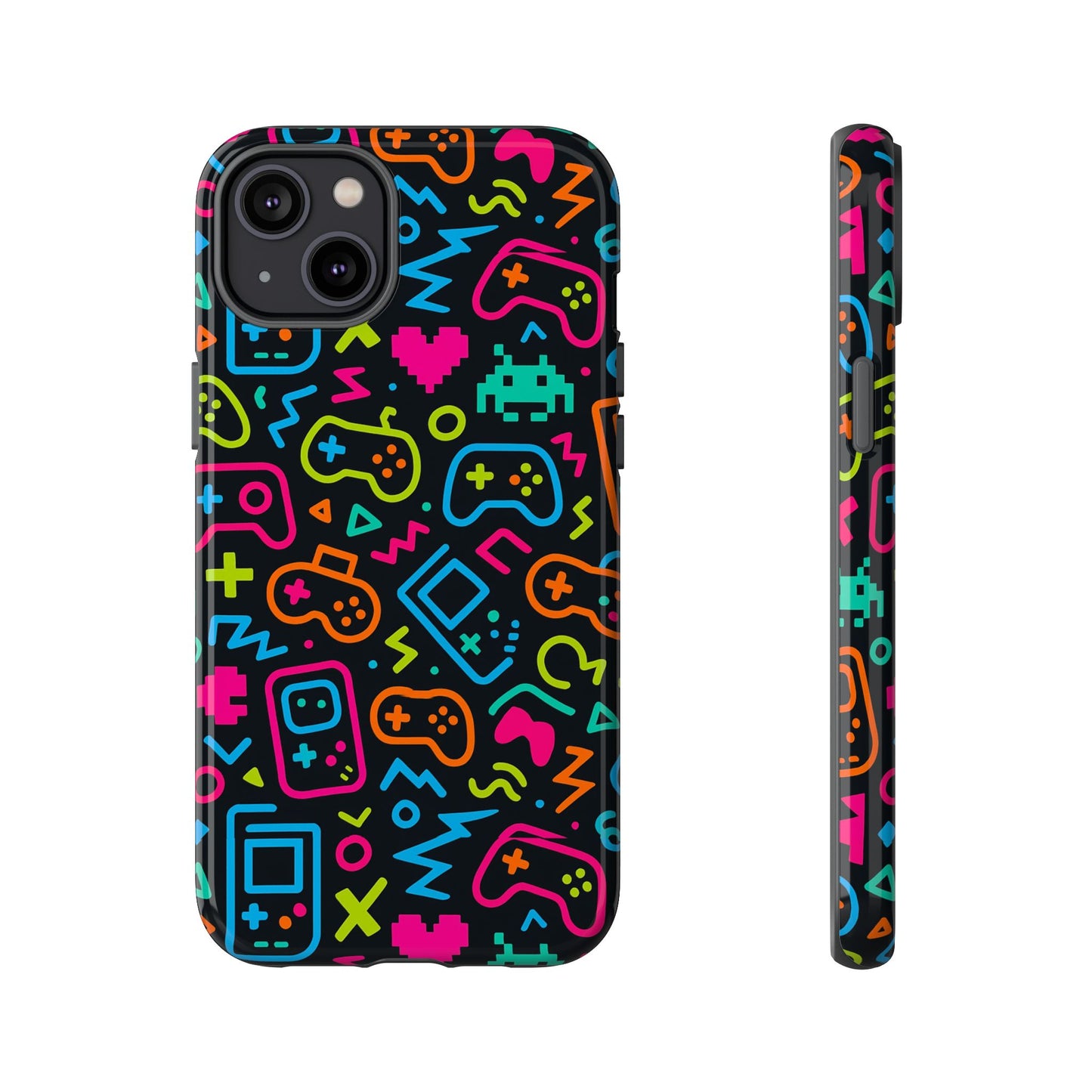 multicolour 3d wrap protective phone case with unique gaming design for men and women – stylish mobile protection compatible with iphone 13, 14, 15 & 16 – all models including pro, pro max & plus