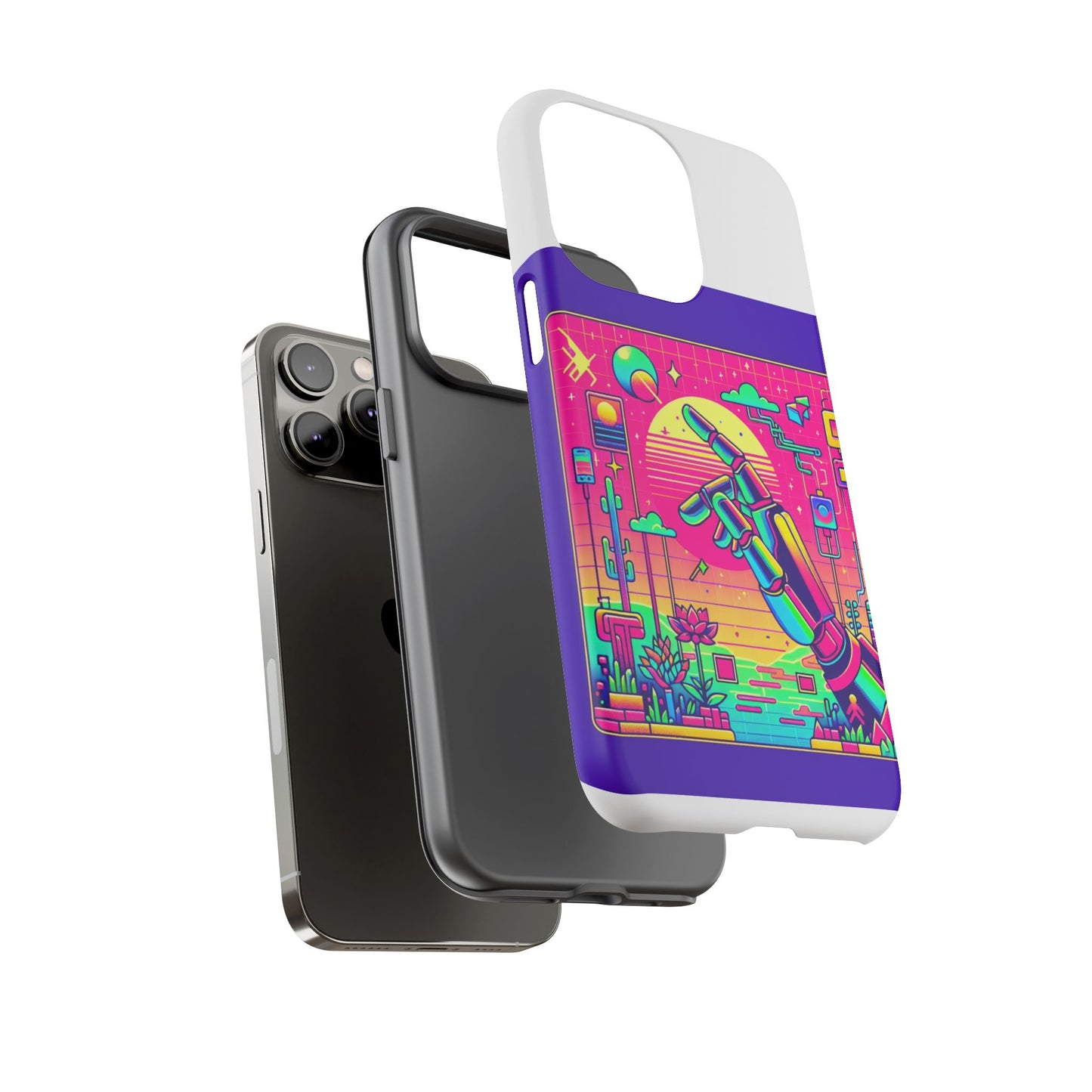 touch grass technician 3d wrap protective phone case
