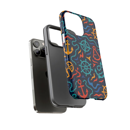 Nautical Multicolor Protective Phone Case with 3D Wrap Design for Unique Style and Self-Expression Compatible with iPhone 13, 14, 15 & 16 – all models including Pro, Pro Max & Plus