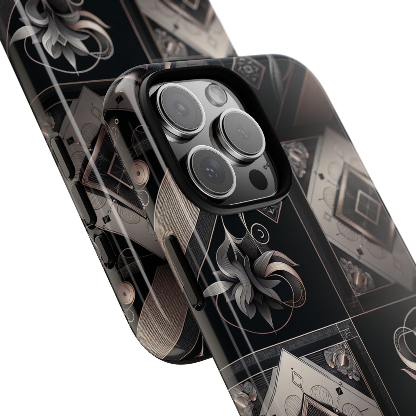 blackpattern image 4 vibrant 3d phone case for android and iphone with bold anime-inspired art, shockproof finish, compatible with iphone 13-16 pro max