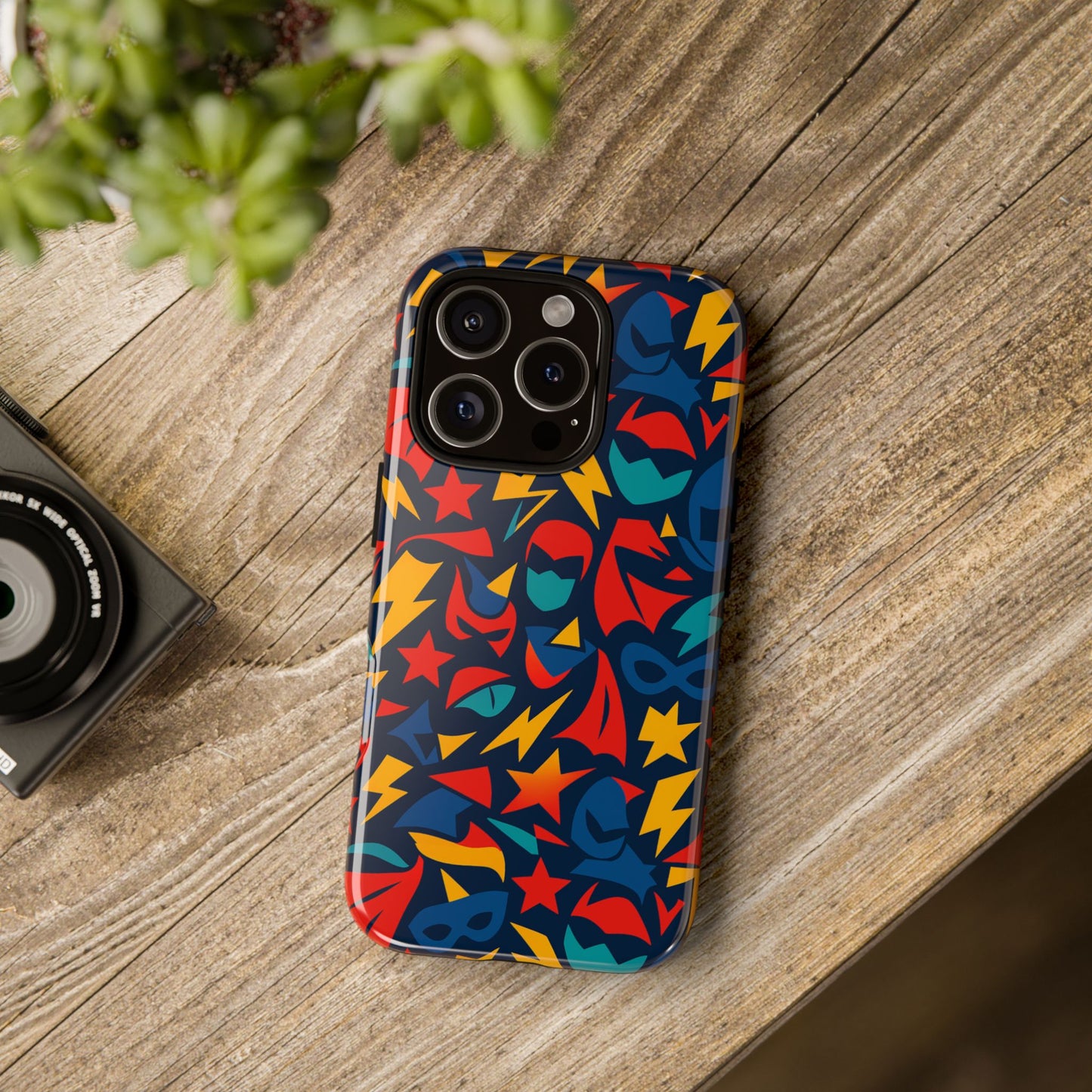 vibrant superhero protective phone case with 3d wrap design – stylish unisex protection for smartphones compatible with iphone 13, 14, 15 & 16 – all models including pro, pro max & plus