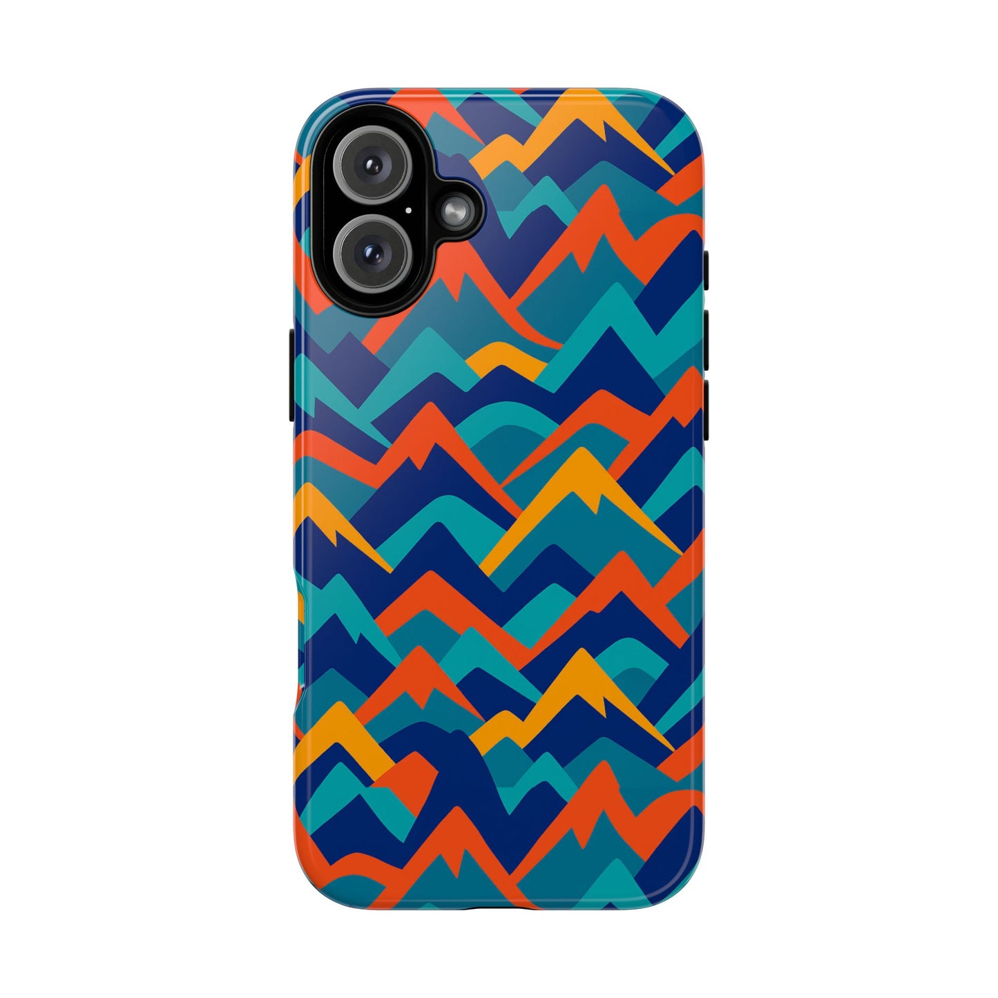 vibrant 3d mountain design protective phone case – stylish and durable cover compatible with iphone 13, 14, 15 & 16 – all models including pro, pro max & plus