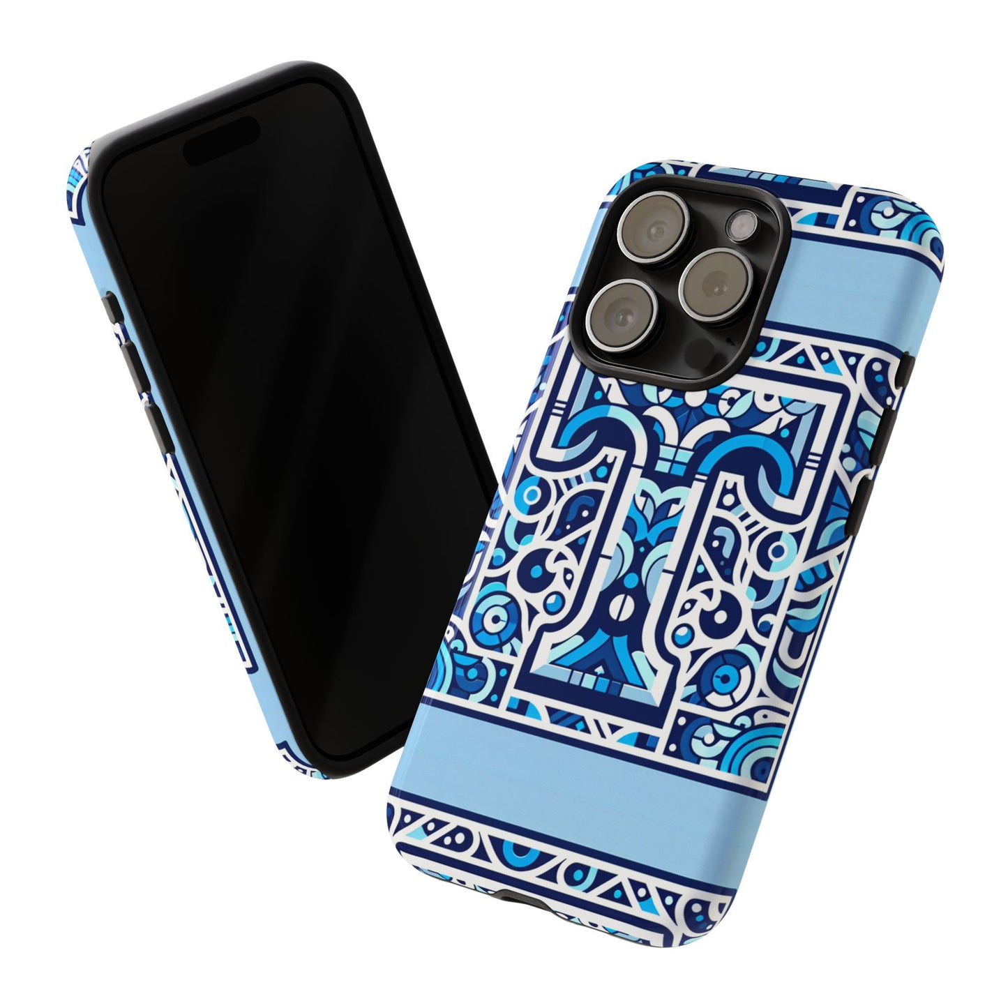 blue alphabet t phone case with 3d wrap shock absorption and uv protection for kids and teens