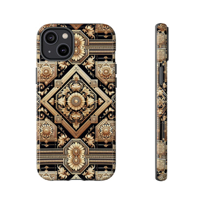 Pattern Image 1 Vibrant Shockproof Phone Case for Anime and Comic Fans, Retro Baroque Style, Durable Finish, Compatible with iPhone 13, 14, 15 & 16 – all models including Pro, Pro Max & Plus